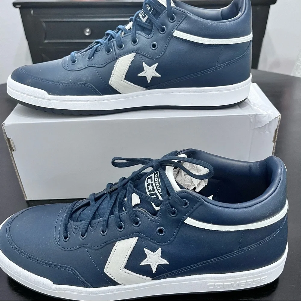 Converse Men's Navy Blue Sneakers - Picture 7 of 10